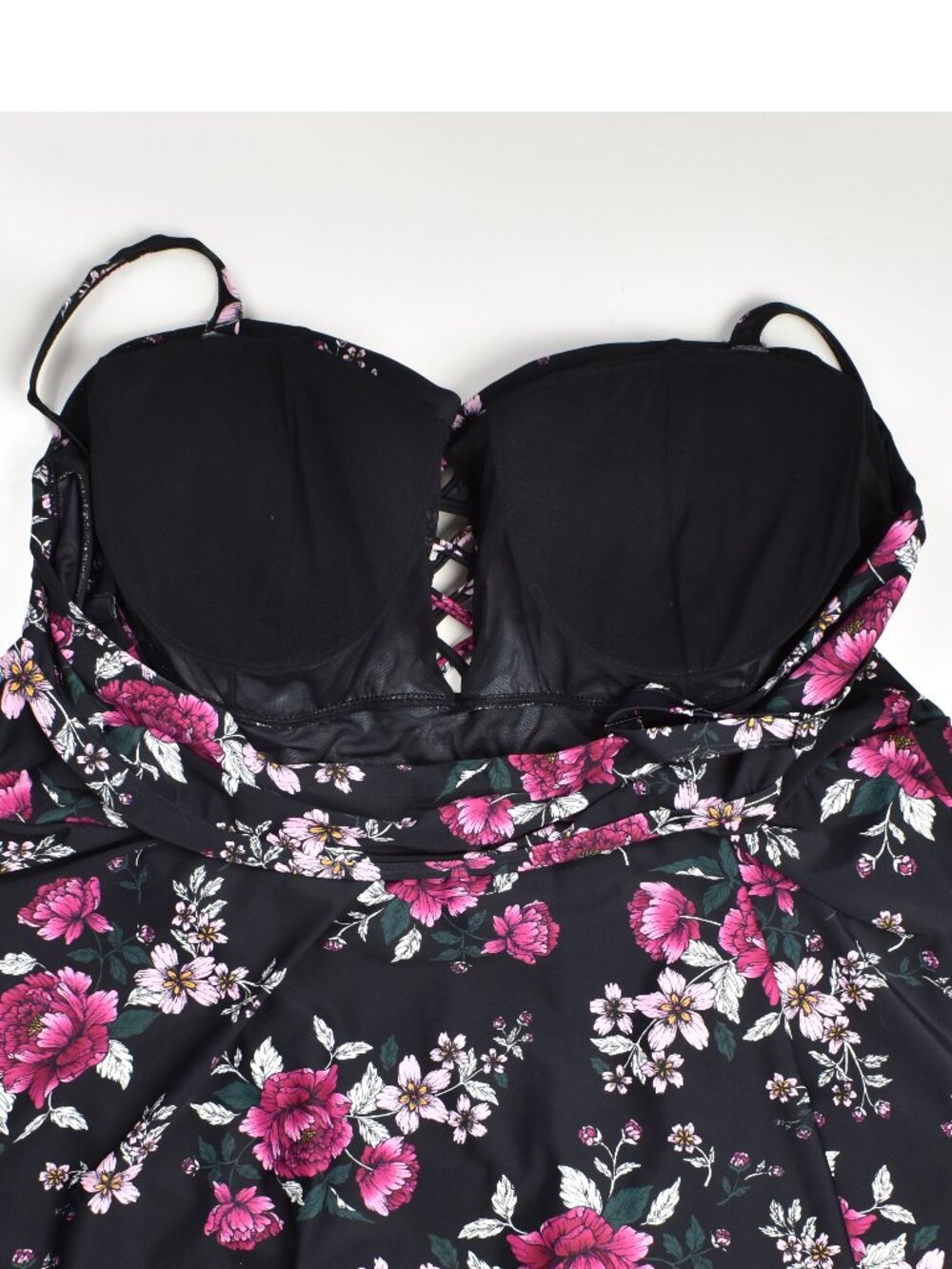 Torrid A-Line Floral Swim Dress Swimsuit - 4 - Picture 8 of 9